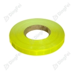 Reflective PVC Cloth Tapes - 2 CM Fluorescent Yellow Checkered PVC Saw One Reflective Tape For Clothing